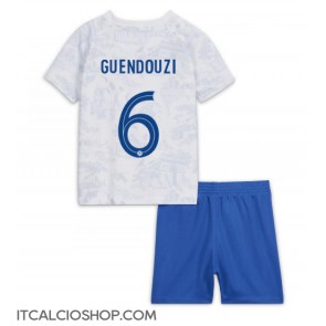Francia Matteo Guendouzi #6 Seconda Maglia Bambino Mondiali 2022 Manica Corta (+ Pantaloni corti)
